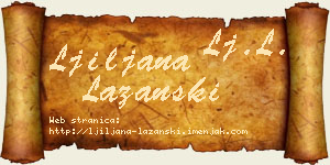 Ljiljana Lazanski vizit kartica